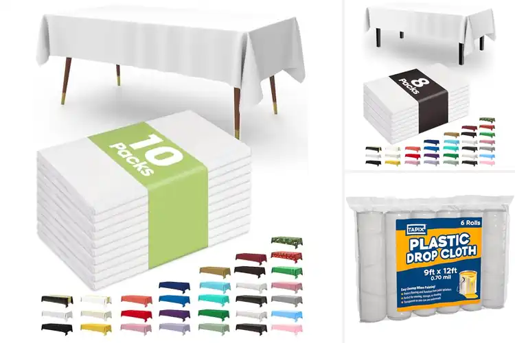 Detailed view of 10 Best Sturdy Plastic Cloths: Spill-Proof & Quick Cleanup