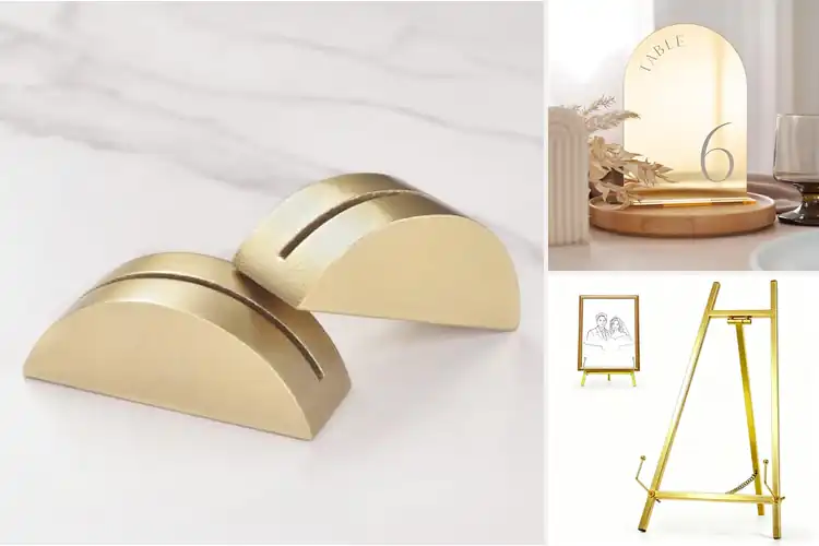 Detailed view of Best Table Sign Stands For Weddings