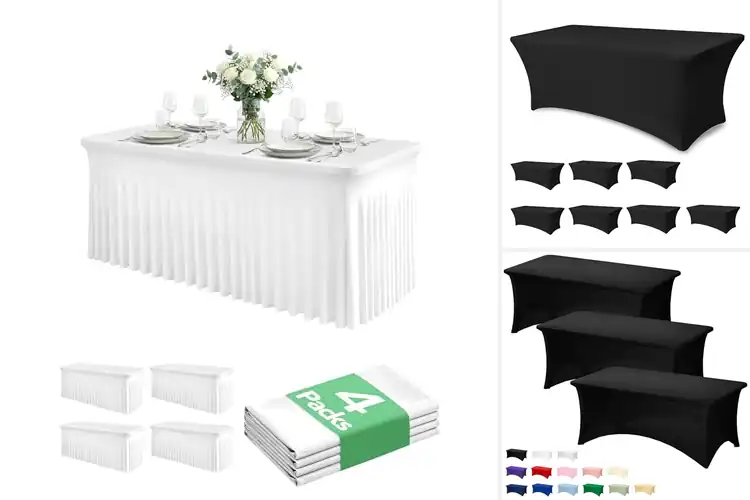 Detailed view of Best Tablecloths for Buffet Parties