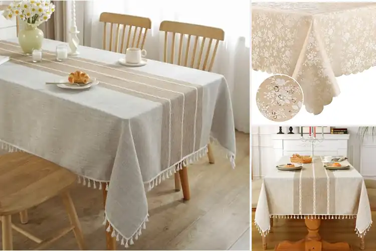 Detailed view of 10 Best Tablecloths for Dining: Easy Clean and Stylish Looks