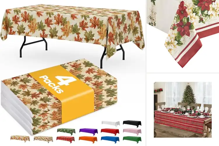 Detailed view of 10 Best Tablecloths for Holiday Gatherings: Durable & Elegant
