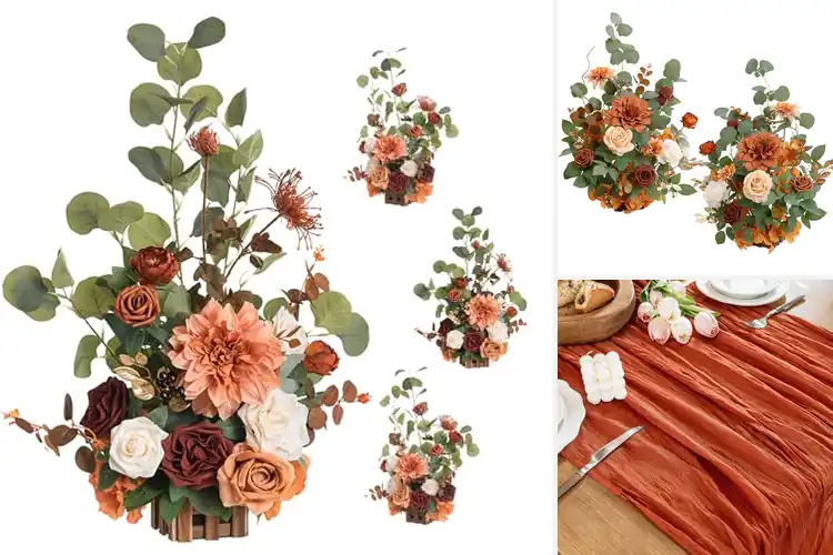 Detailed view of Best Terracotta Centerpiece Runner