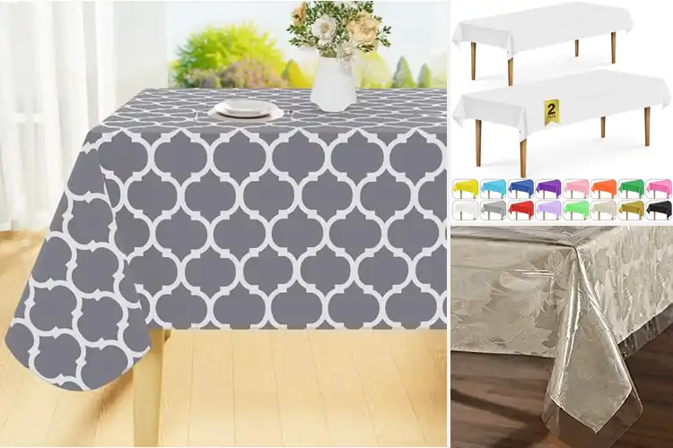 Detailed view of Best Thick Plastic Tablecloths For Rectangular Tables