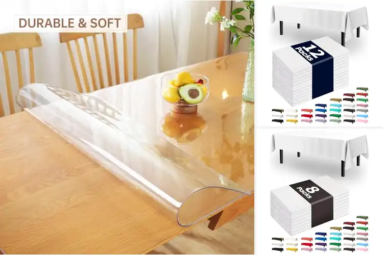 Detailed view of Best Thickened PEVA Table Covers