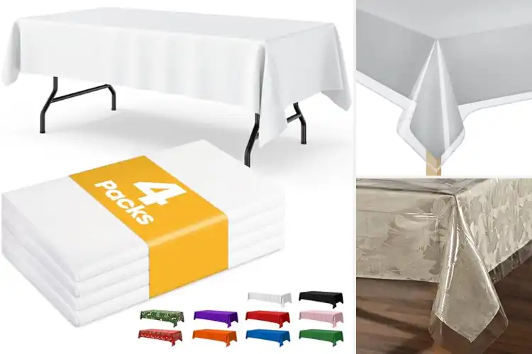 Detailed view of 10 Best Thickened Plastic Tablecloths for Stylish Events