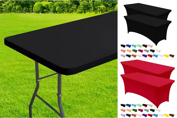 Detailed view of Best Tight Fitted Table Covers For 6Ft Tables