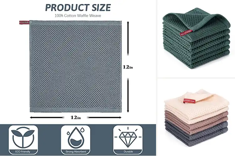 Detailed view of 10 Best Twelve By Twelve Inch Dish Towels: Absorbent & Soft