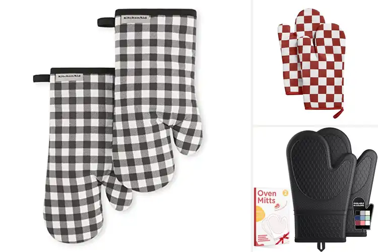 Detailed view of Best Two Pack Oven Mitt Set