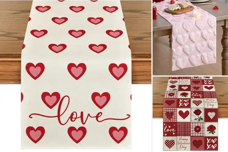 Detailed view of 10 Best Valentine Table Decor Runner
