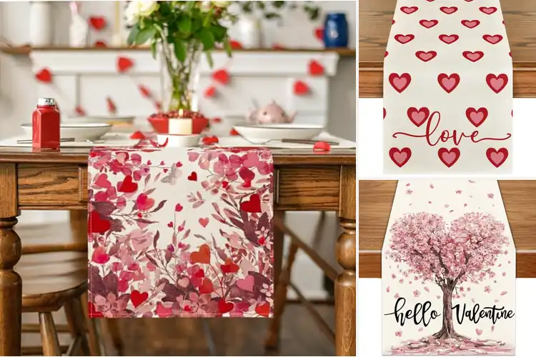 Detailed view of Best Valentine Table Runner Decor