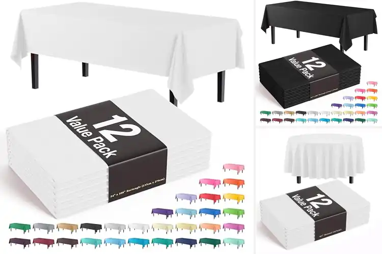 Detailed view of Best Value Tablecloth Packs