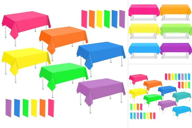Detailed view of Best Vibrant Color Disposable Tablecloths