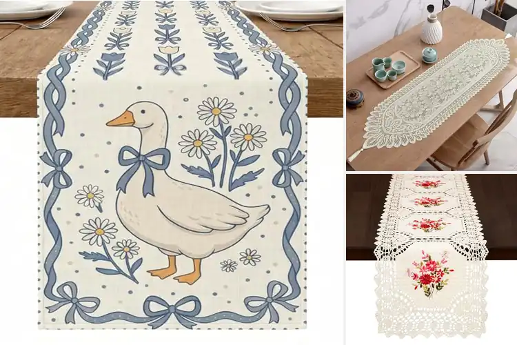 Detailed view of Best Vintage Charms Table Runner