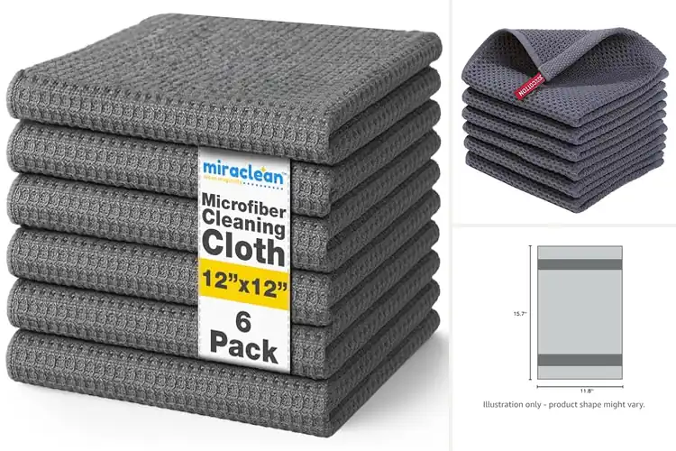 Detailed view of 10 Best Waffle Weave Cloths: Streak-Free Clean