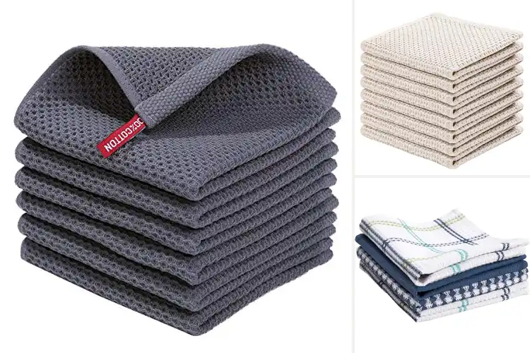 Detailed view of Best Waffle Weave Dish Cloths Durable
