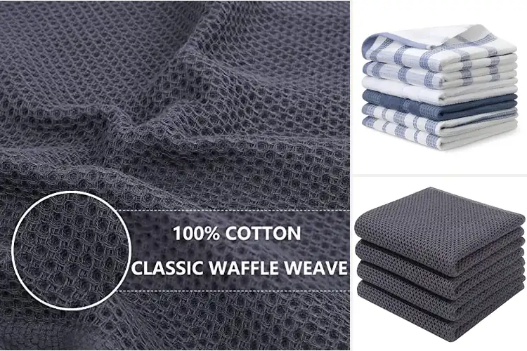 Detailed view of 10 Best Waffle Weave Dish Towels for a Spotless Kitchen