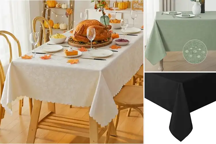 Detailed view of 10 Best Washable Dining Tablecloths for Easy Cleaning