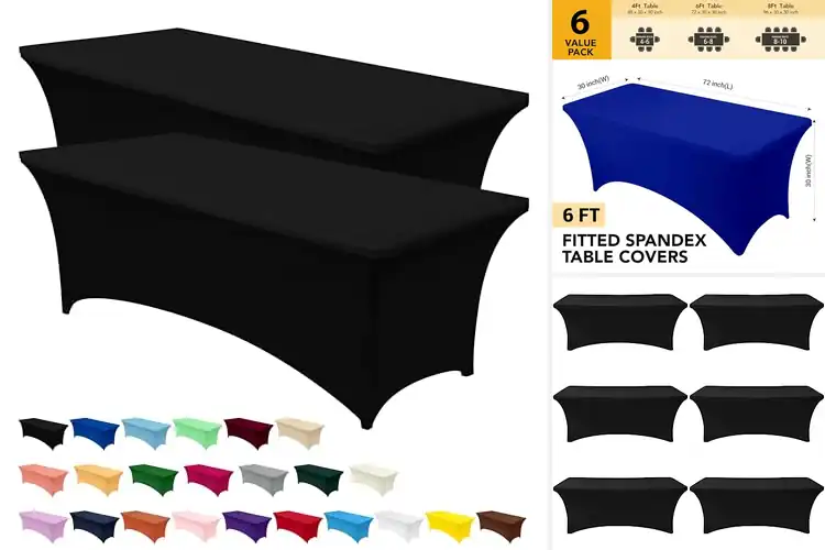 Detailed view of 10 Best Washable Spandex Tablecloths: Easy Cleanup & Fit