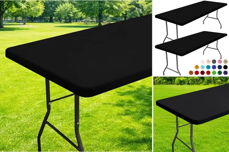 Detailed view of Best Washable Stretch Table Covers