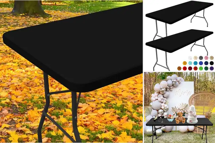 Detailed view of 10 Best Washable Stretch Tablecloths For Parties: Easy Care