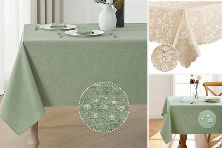 Detailed view of 10 Best Waterproof And Stain Resistant Tablecloths