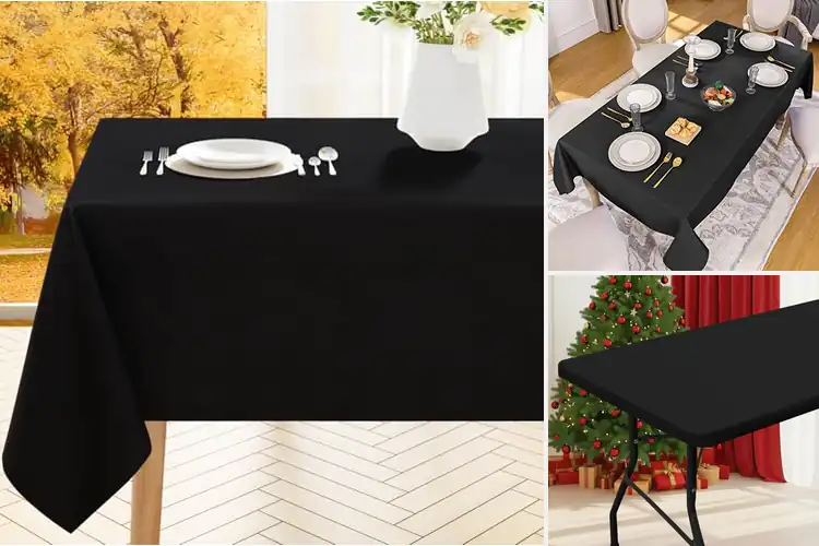 Detailed view of 10 Best Waterproof Black Table Covers for Rain-Ready Outings