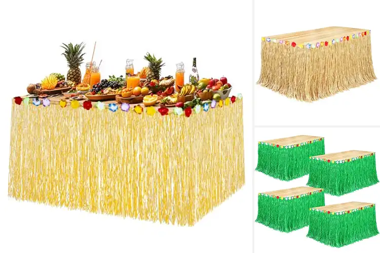 Detailed view of Best Waterproof Grass Table Skirts for Vibrant Events