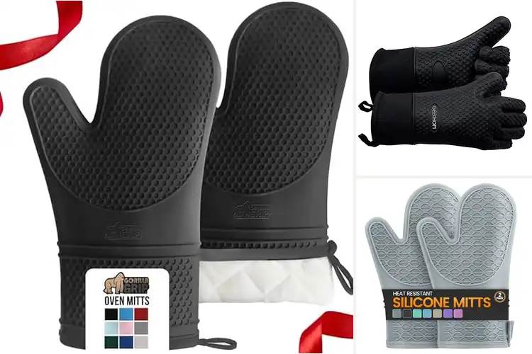 Detailed view of 10 Best Waterproof Silicone Mitts: Grip for Boiling Pots