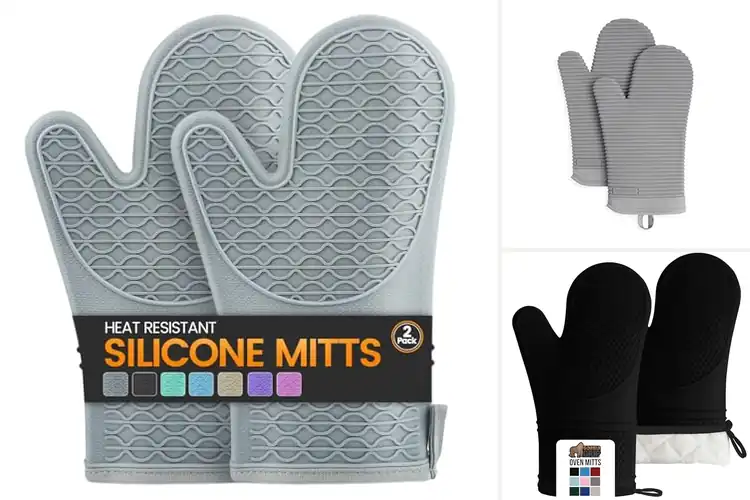 Detailed view of 10 Best Waterproof Silicone Oven Mitts for Ultimate Protection