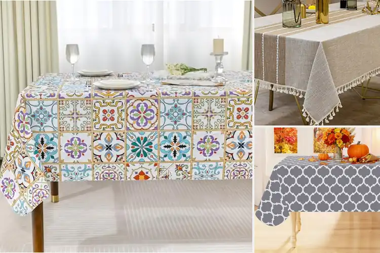 Detailed view of 10 Best Waterproof Tablecloths For Rectangular Tables