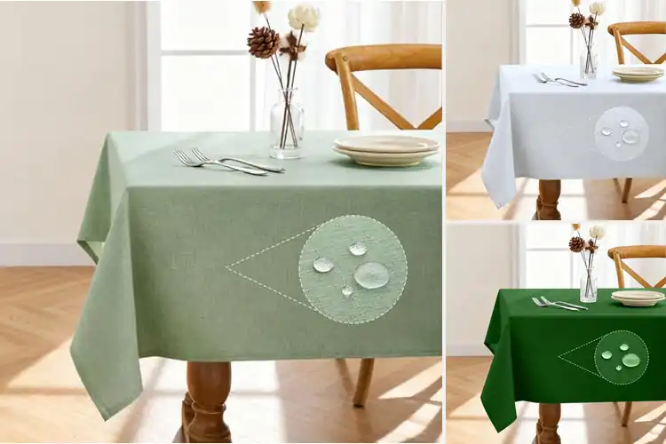 Detailed view of 10 Best Waterproof Tablecloths for Stain Protection