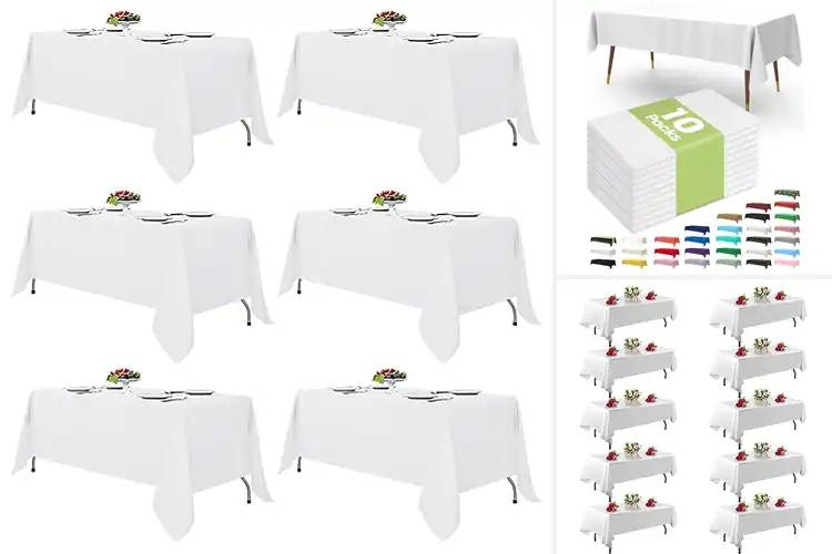 Detailed view of 10 Best Wedding Table Cloths for a Stunning Reception
