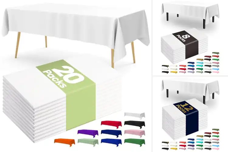 Detailed view of Best Wedding Table Cover Plastic