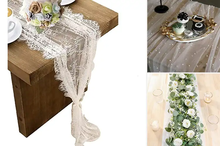 Detailed view of 7 Best Wedding Table Runner: Timeless Elegance Ideas