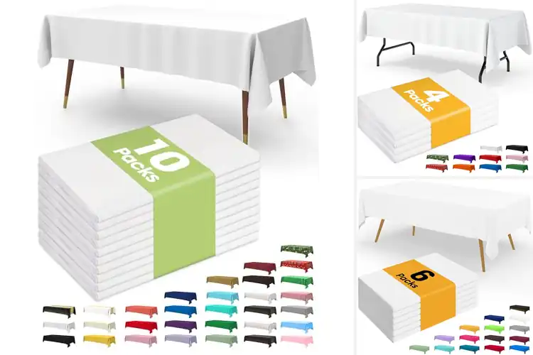 Detailed view of Best White Party Tablecloths
