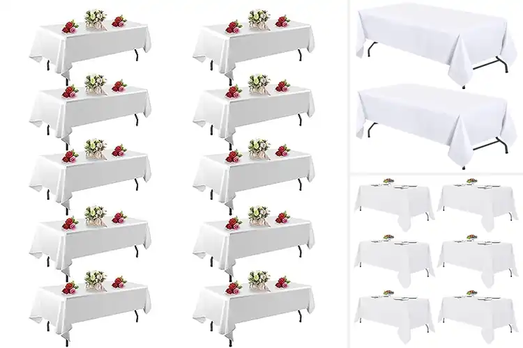 Detailed view of Best White Tablecloths For Events