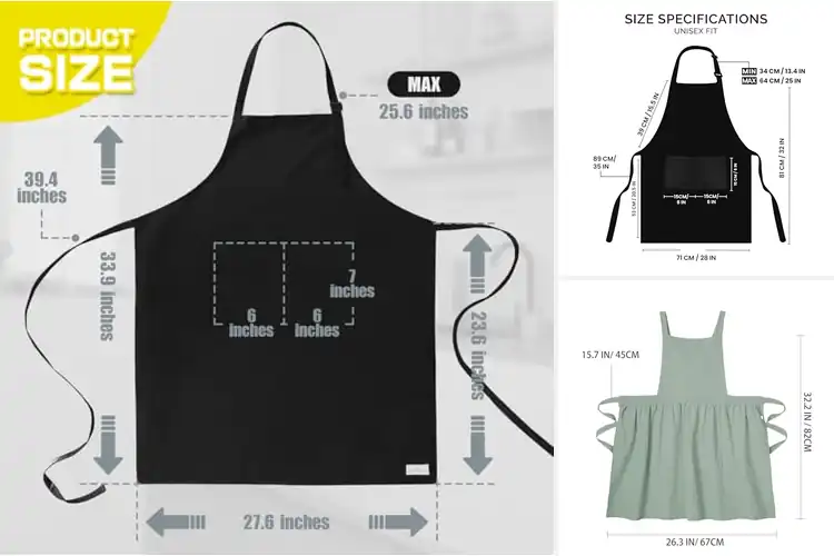 Detailed view of Best Wide Coverage Aprons