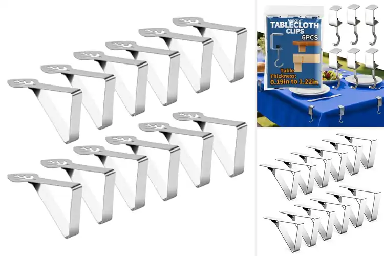 Detailed view of 10 Best Windproof Tablecloth Clamps