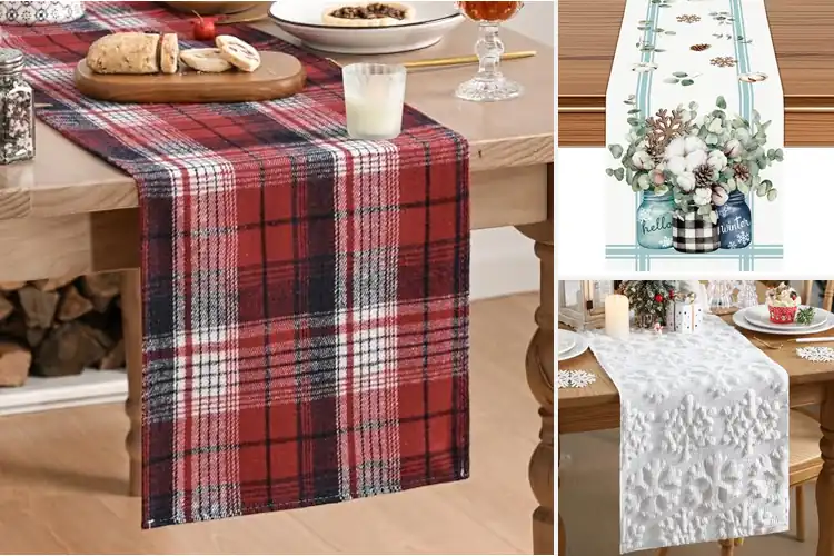 Detailed view of Best Winter Holiday Table Runner