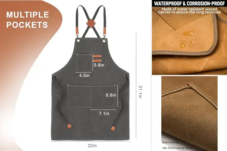 Detailed view of Best Workshop Aprons: Top 10 Picks for Comfort & Protection
