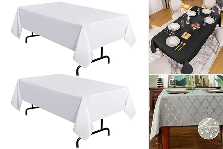 Detailed view of 10 Best Wrinkle Free Table Covers: Stain-Proof & Smooth
