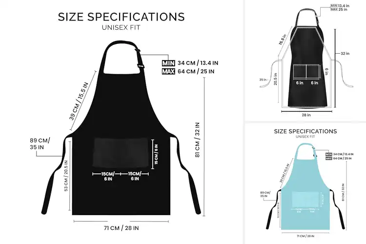 Detailed view of Best Wrinkle Resistant Kitchen Aprons For Everyday Use