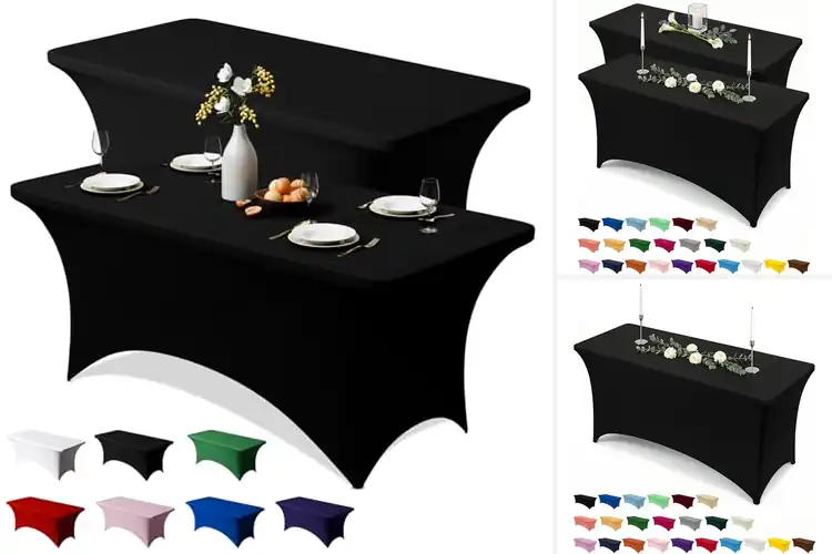 Detailed view of Best Wrinkle Resistant Spandex Table Cover