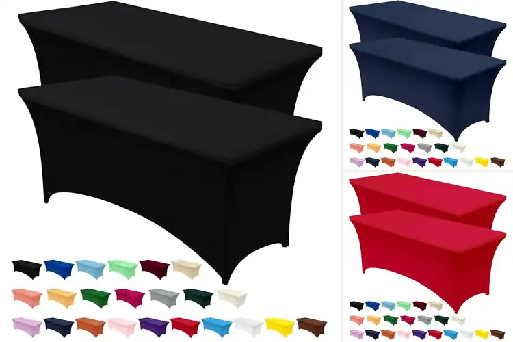 Detailed view of 10 Best Wrinkle-Resistant Stretch Tablecloths: Shop Now