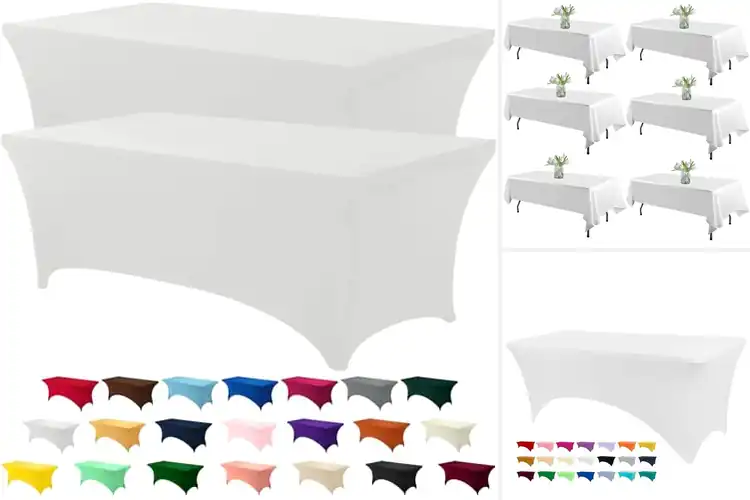 Detailed view of 10 Best Wrinkle Resistant Table Covers For Weddings – Tips