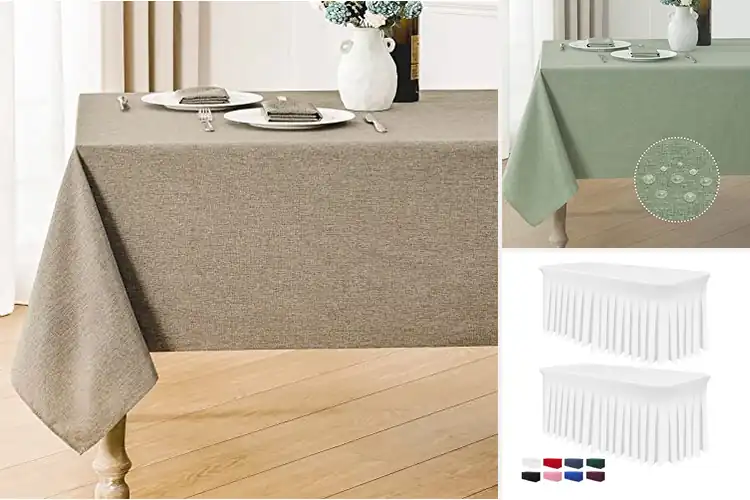 Detailed view of 10 Best Wrinkle-Resistant Tablecloths For Weddings That Last