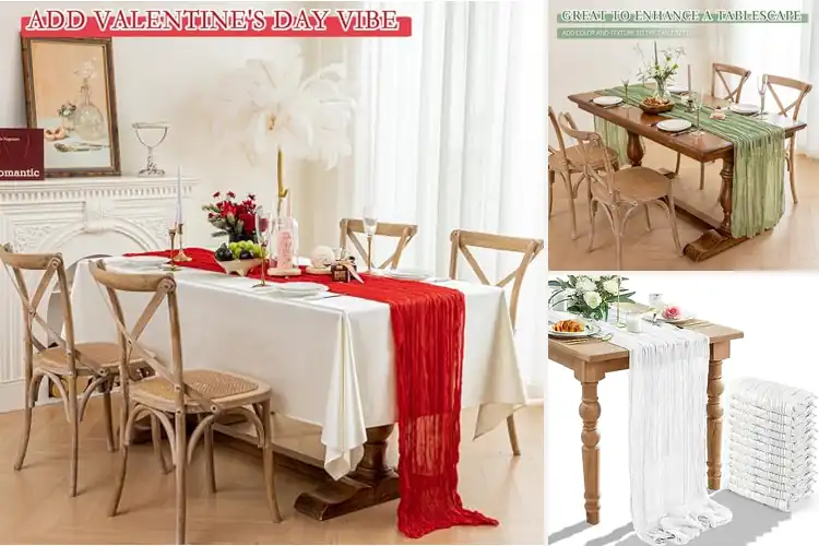 Detailed view of Best Wrinkled Cheesecloth Runners